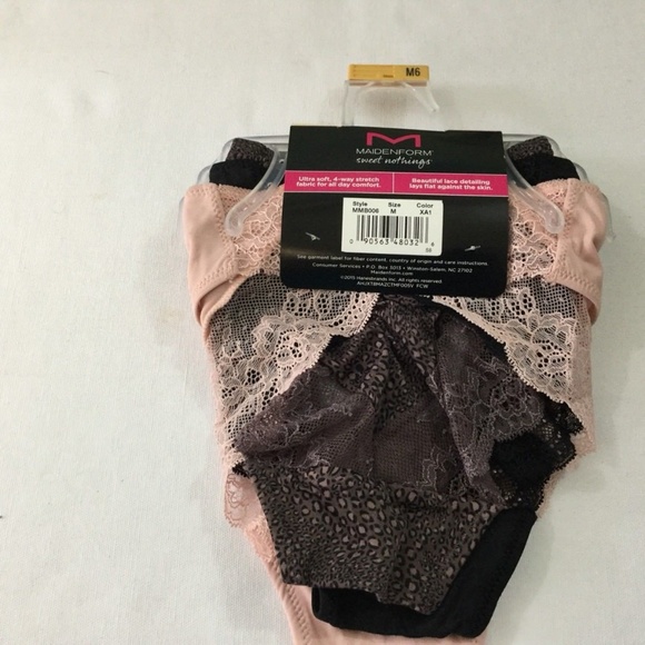 Maidenform Lace Tanga Sweet Nothing Ruched 4 pair - Picture 3 of 5